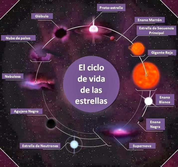 Las Fases De Vida De Una Estrella Dependiendo De Su Masa Composición 4201